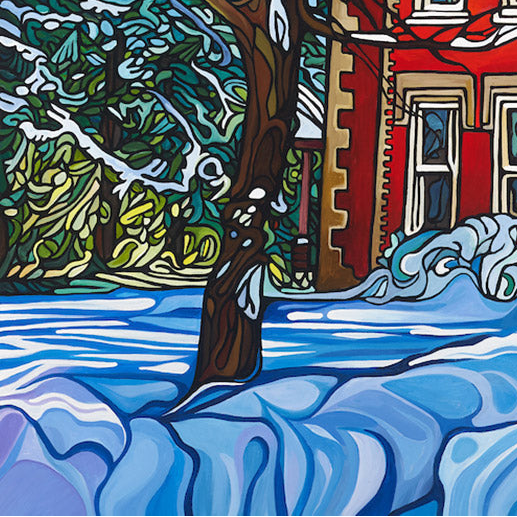 #186 – Red House In Winter