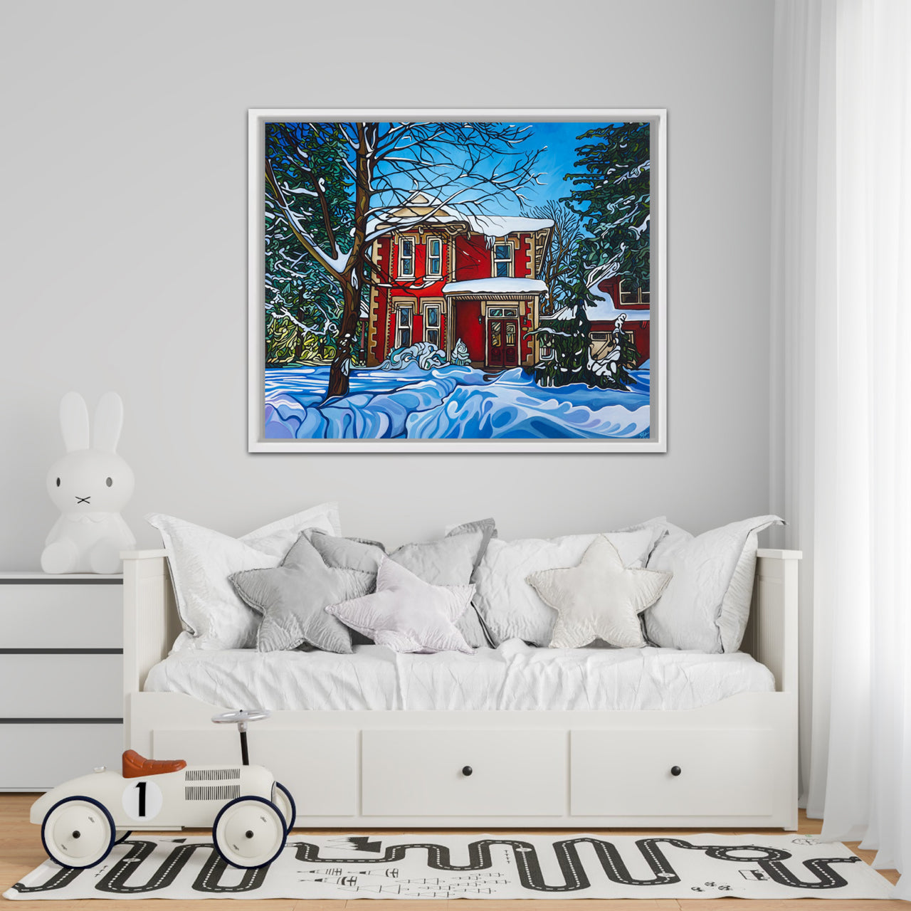 186-red-house-in-winter-prints