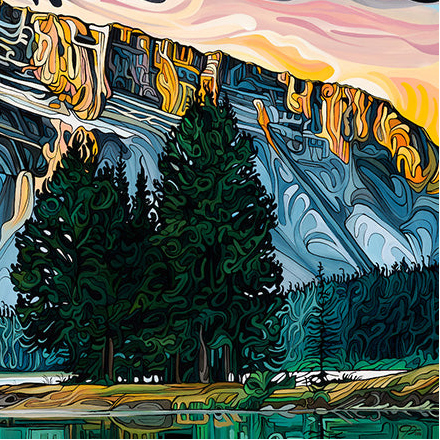 #266 "Dusk On Mountain Peaks"