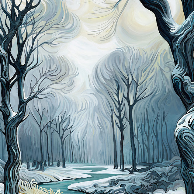 #288 "Quiet Winter River"