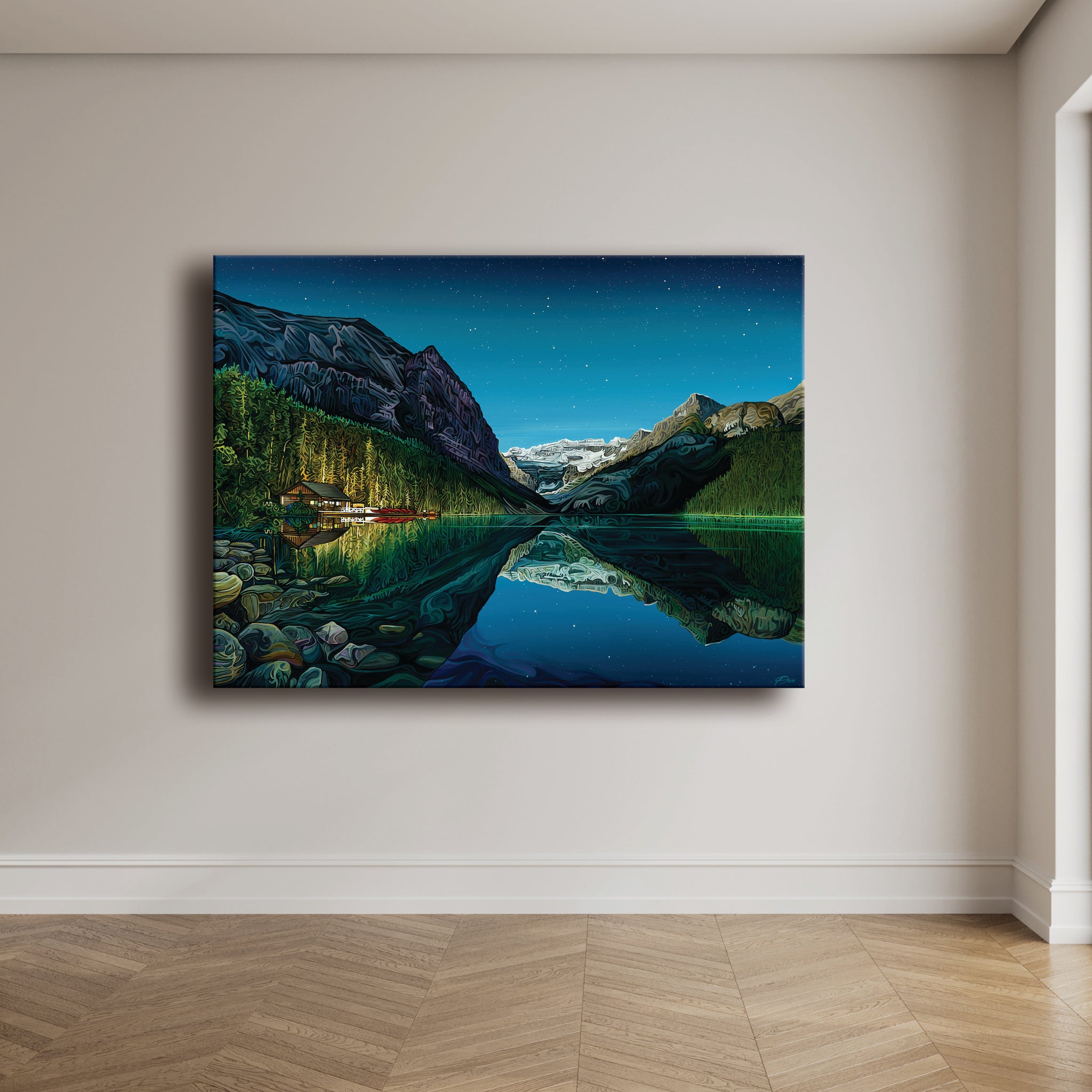 #295 "Stars Over Lake Louise"