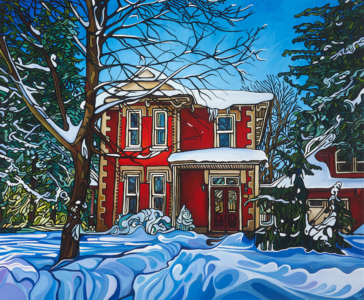 186-red-house-in-winter-prints