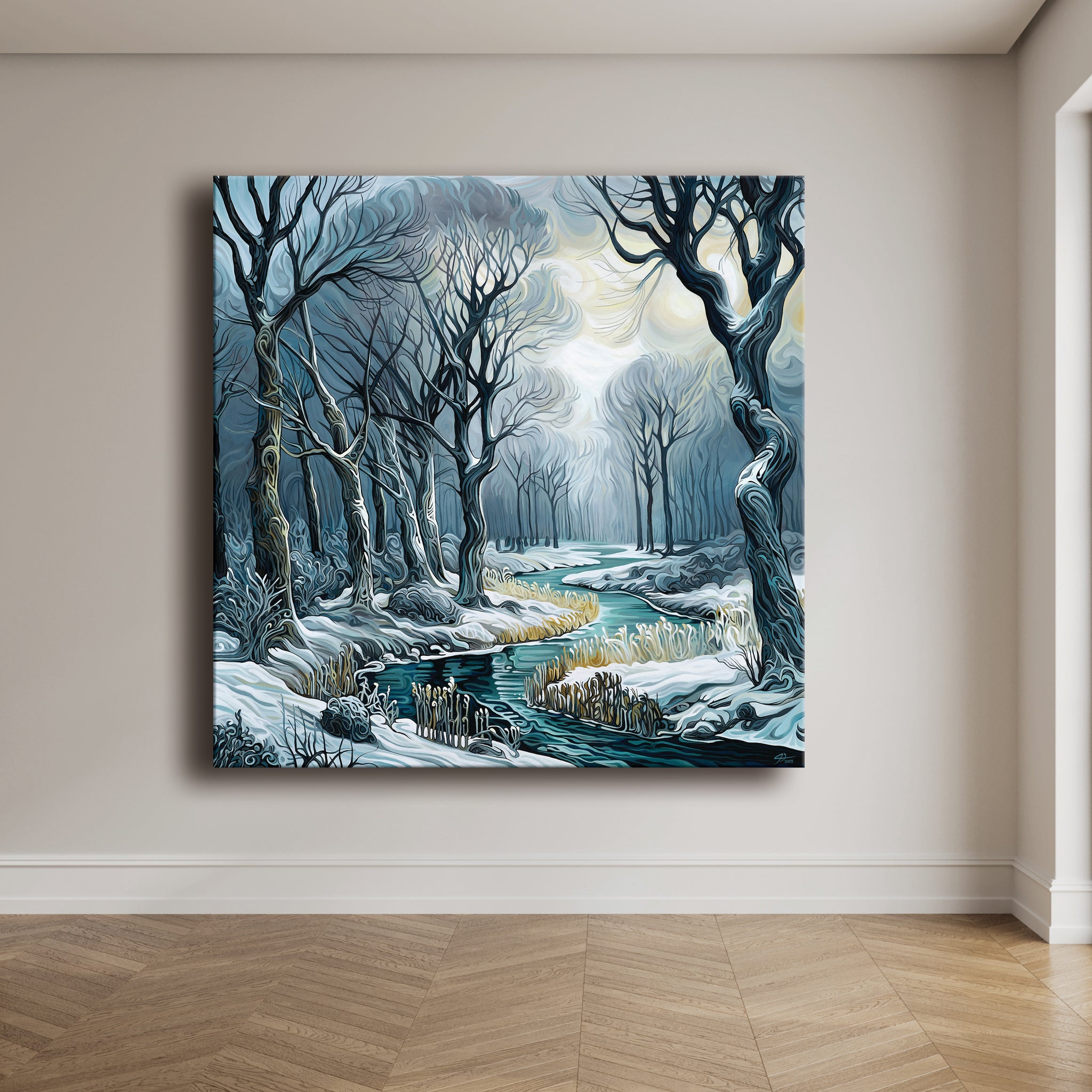 #288 "Quiet Winter River"